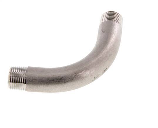 90deg Angled Pipe R1/2'' Stainless Steel 16bar (224.8psi)