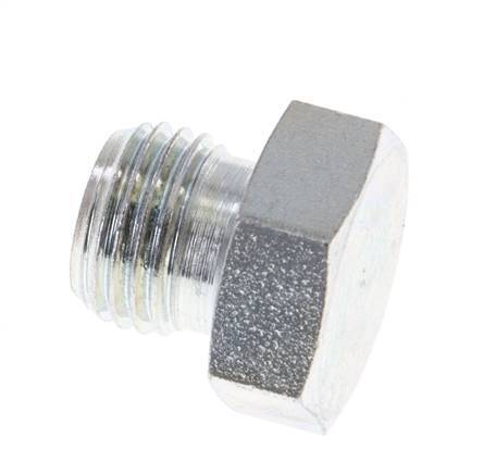 Plug G1/4'' Steel with External Hex 60° cone 575bar (8078.75psi) Hydraulic [5 Pieces]