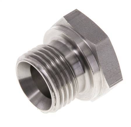 Plug G1/2'' Stainless steel with External Hex 60° cone 300bar (4215.0psi) Hydraulic