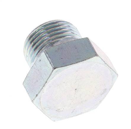 Plug G3/8'' Steel with External Hex 60° cone 425bar (5971.25psi) Hydraulic [5 Pieces]