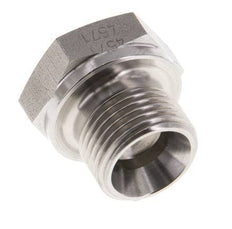 Plug G3/8'' Stainless steel with External Hex 60° cone 425bar (5971.25psi) Hydraulic