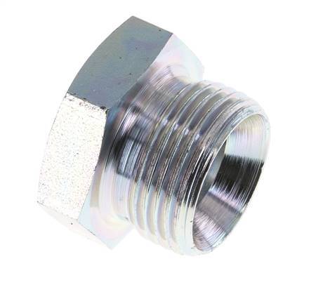 Plug G1'' Steel with External Hex 60° cone 150bar (2107.5psi) Hydraulic