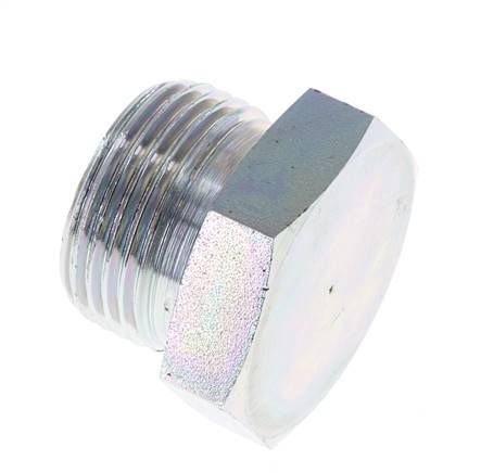 Plug G1'' Steel with External Hex 60° cone 150bar (2107.5psi) Hydraulic