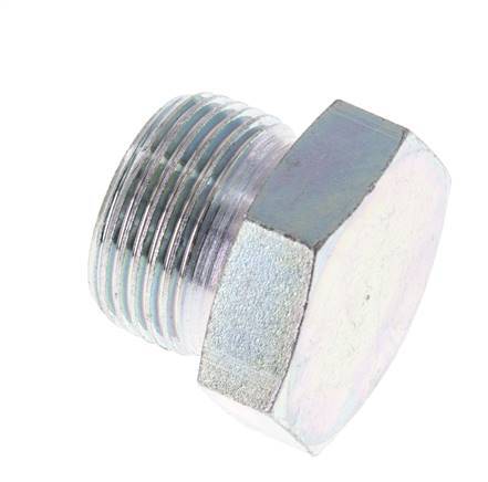 Plug G3/4'' Steel with External Hex 60° cone 175bar (2458.75psi) Hydraulic [2 Pieces]