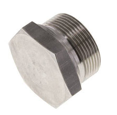 Plug G1 1/2'' Stainless steel with External Hex 60° cone 125bar (1756.25psi) Hydraulic