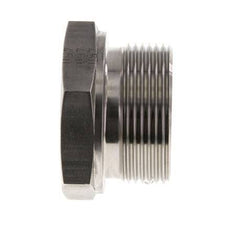 Plug G1 1/2'' Stainless steel with External Hex 60° cone 125bar (1756.25psi) Hydraulic