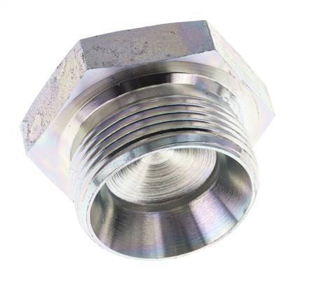Plug G1 1/4'' Steel with External Hex 60° cone 150bar (2107.5psi) Hydraulic