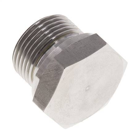Plug G3/4'' Stainless steel with External Hex 60° cone 175bar (2458.75psi) Hydraulic