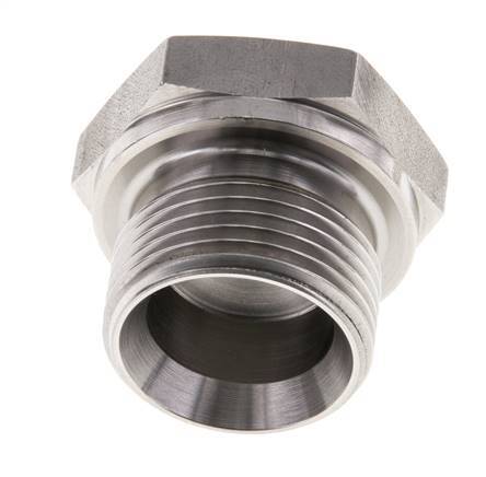 Plug G3/4'' Stainless steel with External Hex 60° cone 175bar (2458.75psi) Hydraulic