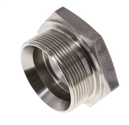 Plug G2'' Stainless steel with External Hex 60° cone 75bar (1053.75psi) Hydraulic