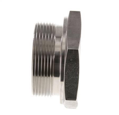 Plug G2'' Stainless steel with External Hex 60° cone 75bar (1053.75psi) Hydraulic