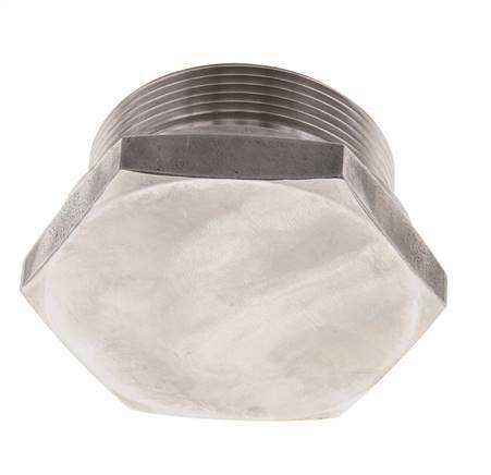 Plug G2'' Stainless steel with External Hex 60° cone 75bar (1053.75psi) Hydraulic