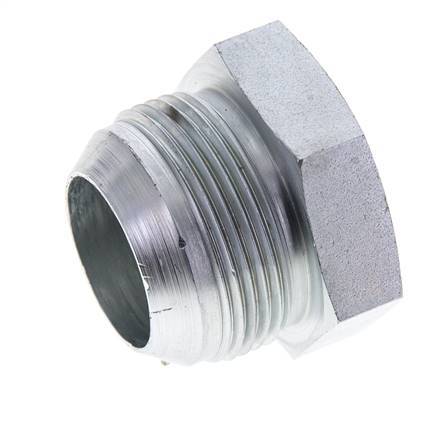 JIC Plug UN 1-5/8''-12 Steel 140bar (1967.0psi)