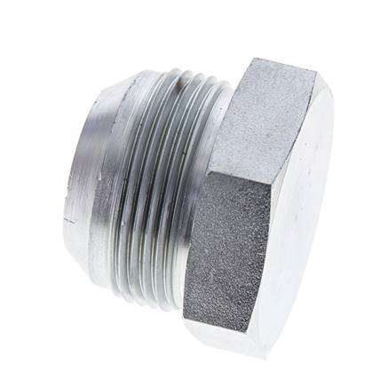 JIC Plug UN 1-5/8''-12 Steel 140bar (1967.0psi)