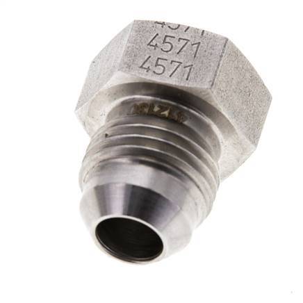 JIC Plug UNF 9/16INCH-18 Stainless steel 275bar (3863.75psi)