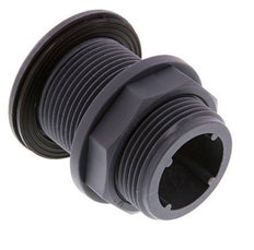 Screw Connection for Drain Cocks G1 1/4'' DN13 Bulkhead Polypropylene (pp) EPDM 10bar (140.5psi) FDA
