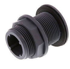 Screw Connection for Drain Cocks G1 1/4'' DN13 Bulkhead Polypropylene (pp) EPDM 10bar (140.5psi) FDA