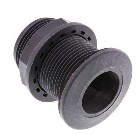 Screw Connection for Drain Cocks G1 1/4'' DN13 Bulkhead Polypropylene (pp) EPDM 10bar (140.5psi) FDA