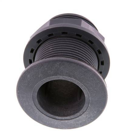 Screw Connection for Drain Cocks G1 1/4'' DN13 Bulkhead Polypropylene (pp) EPDM 10bar (140.5psi) FDA