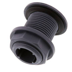Screw Connection for Drain Cocks G1'' DN24 Bulkhead Polypropylene (pp) EPDM 10bar (140.5psi) FDA