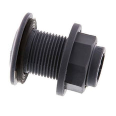 Screw Connection for Drain Cocks G3/4'' DN29.5 Bulkhead Polypropylene (pp) EPDM 10bar (140.5psi) FDA