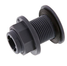 Screw Connection for Drain Cocks G3/4'' DN29.5 Bulkhead Polypropylene (pp) EPDM 10bar (140.5psi) FDA