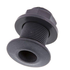 Screw Connection for Drain Cocks G3/4'' DN29.5 Bulkhead Polypropylene (pp) EPDM 10bar (140.5psi) FDA