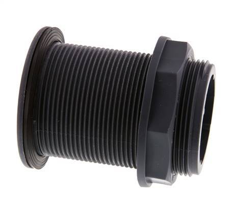 Screw Connection for Drain Cocks G2'' DN45.5 Bulkhead Polypropylene (pp) EPDM 10bar (140.5psi) FDA