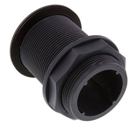Screw Connection for Drain Cocks G2'' DN45.5 Bulkhead Polypropylene (pp) EPDM 10bar (140.5psi) FDA