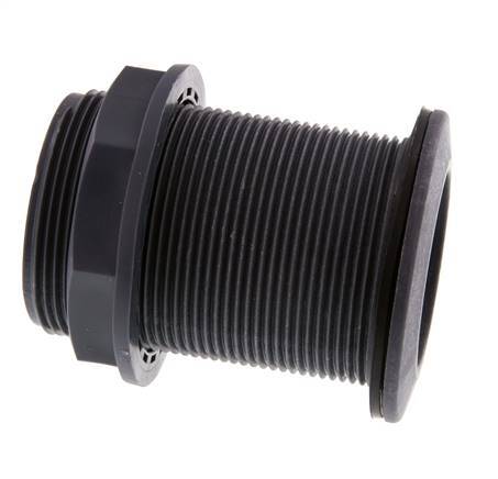 Screw Connection for Drain Cocks G2'' DN45.5 Bulkhead Polypropylene (pp) EPDM 10bar (140.5psi) FDA