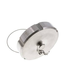 Cap Nut Rd130 X 1/4'' DN 100 Stainless Steel 1.4404 NBR DIN 11851 FDA 21 with Chain
