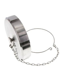 Cap Nut Rd130 X 1/4'' DN 100 Stainless Steel 1.4404 NBR DIN 11851 FDA 21 with Chain