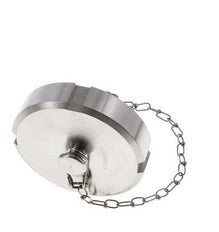 Cap Nut Rd78 X 1/6'' DN 50 Stainless Steel 1.4301 NBR DIN 11851 FDA 21 with Chain