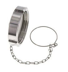 Cap Nut Rd78 X 1/6'' DN 50 Stainless Steel 1.4301 NBR DIN 11851 FDA 21 with Chain