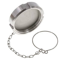 Cap Nut Rd78 X 1/6'' DN 50 Stainless Steel 1.4301 NBR DIN 11851 FDA 21 with Chain