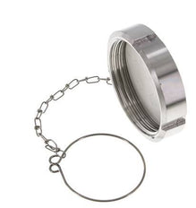 Cap Nut Rd78 X 1/6'' DN 50 Stainless Steel 1.4301 NBR DIN 11851 FDA 21 with Chain