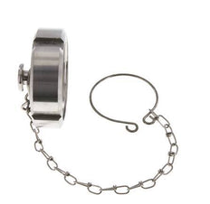 Cap Nut Rd58 X 1/6'' DN 32 Stainless Steel 1.4301 NBR DIN 11851 FDA 21 with Chain