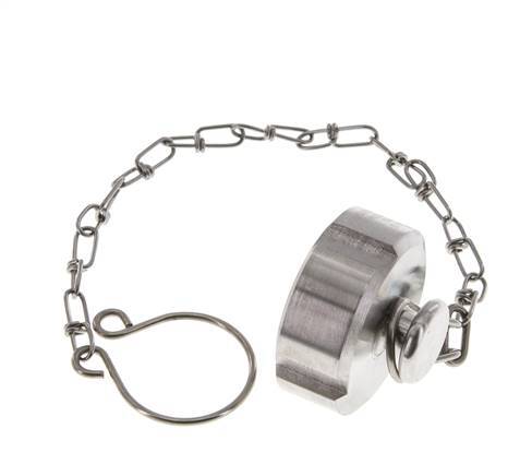 Cap Nut Rd34 X 1/8'' DN 15 Stainless Steel 1.4404 NBR DIN 11851 FDA 21 with Chain