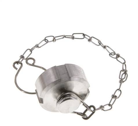 Cap Nut Rd34 X 1/8'' DN 15 Stainless Steel 1.4404 NBR DIN 11851 FDA 21 with Chain