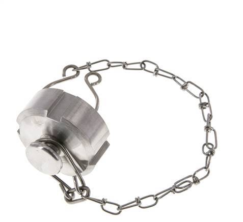 Cap Nut Rd34 X 1/8'' DN 15 Stainless Steel 1.4404 NBR DIN 11851 FDA 21 with Chain
