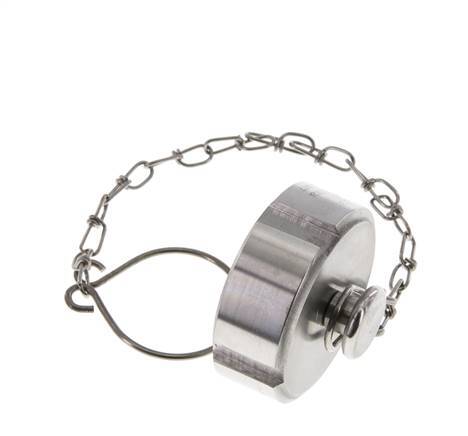 Cap Nut Rd44 X 1/6'' DN 20 Stainless Steel 1.4404 NBR DIN 11851 FDA 21 with Chain