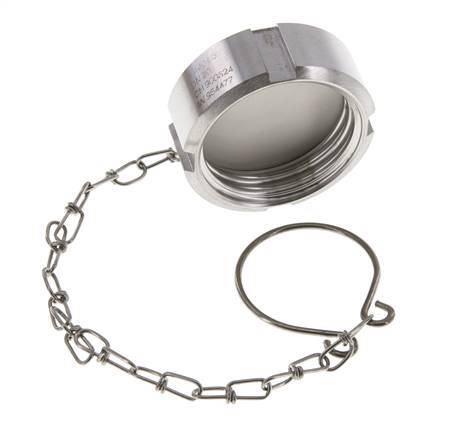 Cap Nut Rd44 X 1/6'' DN 20 Stainless Steel 1.4404 NBR DIN 11851 FDA 21 with Chain