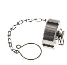Cap Nut Rd44 X 1/6'' DN 20 Stainless Steel 1.4301 NBR DIN 11851 FDA 21 with Chain