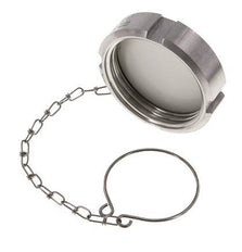Cap Nut Rd65 X 1/6'' DN 40 Stainless Steel 1.4404 NBR DIN 11851 FDA 21 with Chain