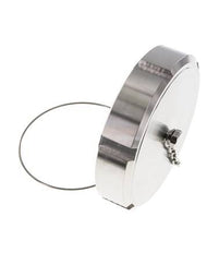 Cap Nut Rd110 X 1/4'' DN 80 Stainless Steel 1.4404 NBR DIN 11851 FDA 21 with Chain