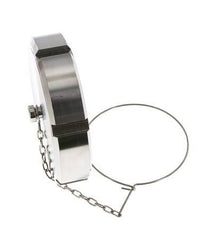 Cap Nut Rd110 X 1/4'' DN 80 Stainless Steel 1.4404 NBR DIN 11851 FDA 21 with Chain
