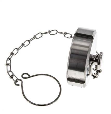 Cap Nut Rd52 X 1/6'' DN 25 Stainless Steel 1.4404 NBR DIN 11851 FDA 21 with Chain