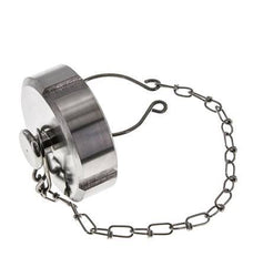 Cap Nut Rd52 X 1/6'' DN 25 Stainless Steel 1.4404 NBR DIN 11851 FDA 21 with Chain