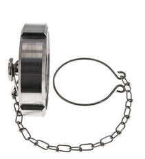 Cap Nut Rd65 X 1/6'' DN 40 Stainless Steel 1.4301 NBR DIN 11851 FDA 21 with Chain