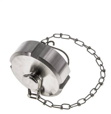 Cap Nut Rd52 X 1/6'' DN 25 Stainless Steel 1.4301 NBR DIN 11851 FDA 21 with Chain